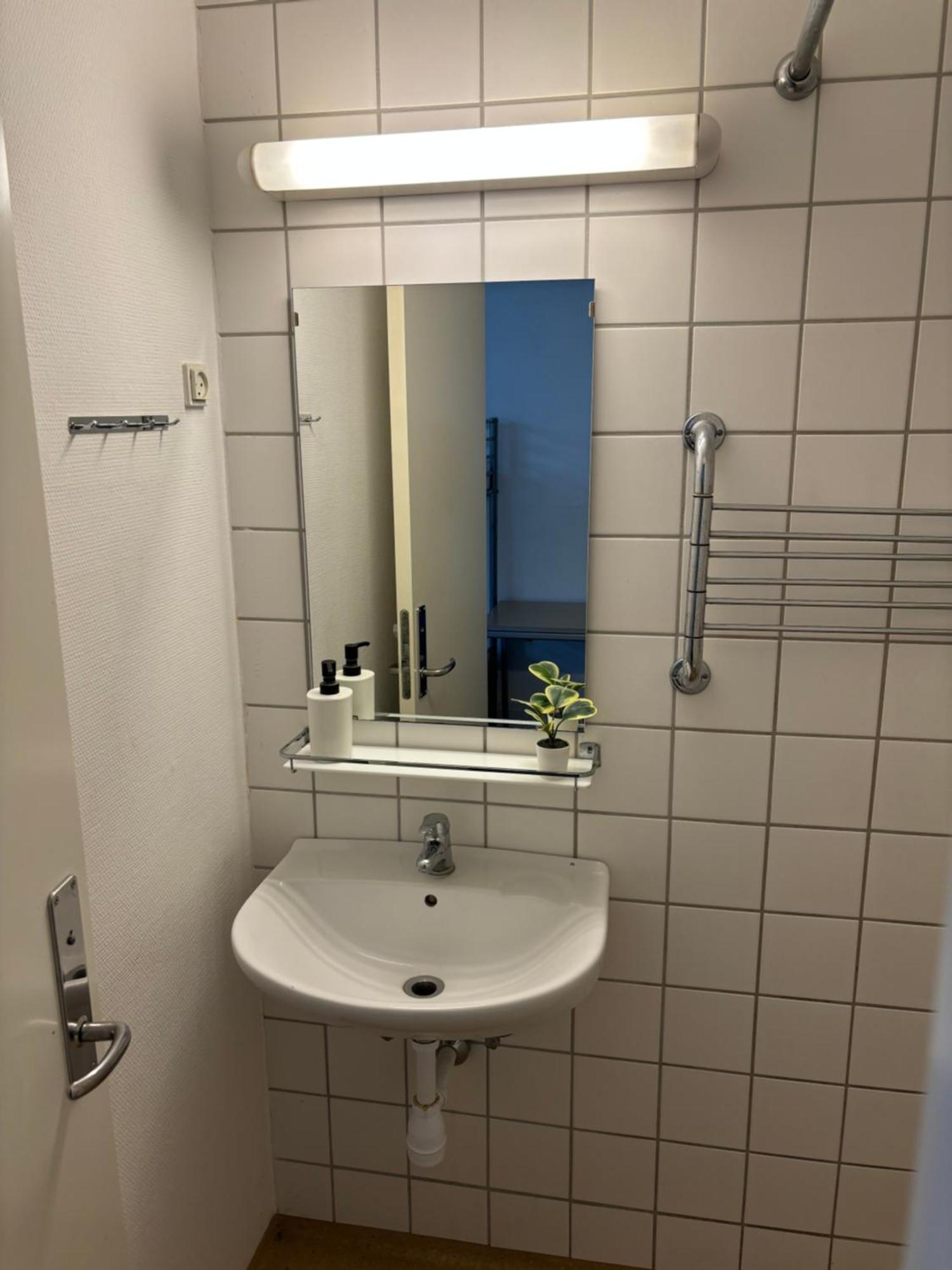 Danhostel Odense City Экстерьер фото Bathroom in a student apartment